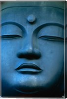 Close-up of the face of a Buddha Statue, Tokyo, Honshu, Japan Fine Art Print