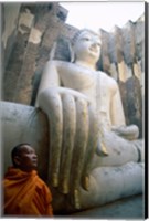 Close-up of the Seated Buddha, Wat Si Chum, Sukhothai, Thailand Fine Art Print