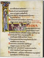 Initial L from Psalm 118, verse 109th In Albani Psalter Fine Art Print