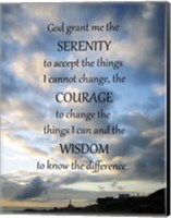 Serenity Prayer - skies Fine Art Print