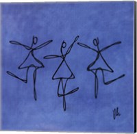 Peace - Blue Dancers Fine Art Print