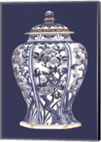 Blue & White Porcelain Vase I Fine Art Print