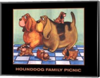 Hounddog Family Picnic Fine Art Print
