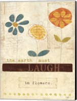 Laugh in Flowers Fine Art Print