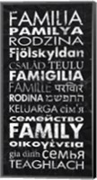 Family in Different Languages Fine Art Print