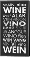 Wine in Different Languages Fine Art Print