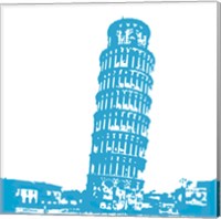 Pisa in Blue Fine Art Print