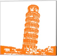 Pisa in Orange Fine Art Print