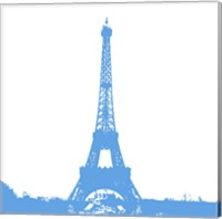 Blue Eiffel Tower Fine Art Print