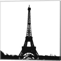 Black Eiffel Tower Fine Art Print