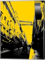 City Street on Yellow Fine Art Print