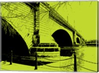 London Bridges on Lime Fine Art Print