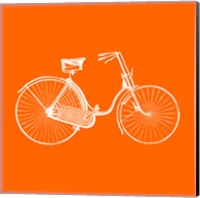 Orange Bicycle Fine Art Print