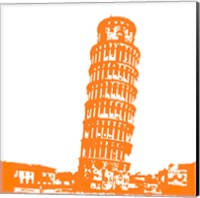 Pisa in Orange Fine Art Print