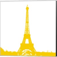 Yellow Eiffel Tower Fine Art Print