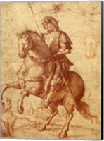 A Saint on Horseback Fine Art Print