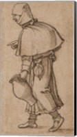 A Peasant Woman Carrying a Jug Fine Art Print