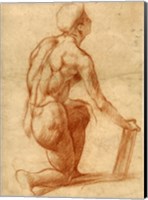 Study of a Kneeling Figure Fine Art Print