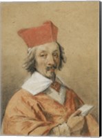 Portrait of Armand-Jean du Plessis, Cardinal de Richelieu Fine Art Print
