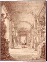 A Draftsman in the Capitoline Gallery Fine Art Print