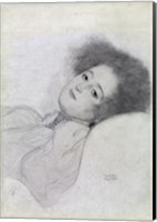 Portrait of a Young Woman Reclining Fine Art Print
