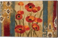 Ikat Floral Tapestry Fine Art Print