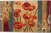 Ikat Floral Tapestry Fine Art Print