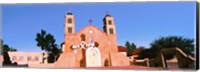 Church in a city, San Miguel Mission, Socorro, New Mexico, USA Fine Art Print