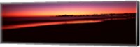 Beach at sunset, Santa Cruz, Santa Cruz County, California, USA Fine Art Print