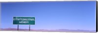 Extraterrestrial Highway sign, Area 51, Nevada, USA Fine Art Print