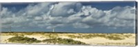 Clouds over the beach with California Lighthouse in the background, Aruba Fine Art Print