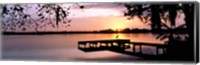 Sunrise Over Lake Whippoorwill, Orlando, Florida, USA Fine Art Print