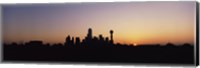 Sunrise Skyline Dallas TX USA Fine Art Print