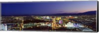 Cityscape at night, The Strip, Las Vegas, Nevada, USA Fine Art Print