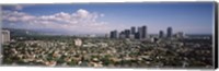 High angle view of a cityscape, Century city, Los Angeles, California, USA Fine Art Print