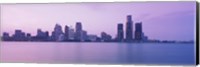 Detroit skyline, Michigan Fine Art Print