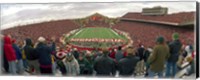 Spectators watching a football match at Camp Randall Stadium, University of Wisconsin, Madison, Dane County, Wisconsin, USA Fine Art Print