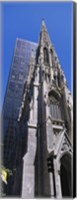 Low angle view of a cathedral, St. Patrick's Cathedral, Manhattan, New York City, New York State, USA Fine Art Print