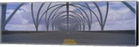 Chain-link fence covering a bridge, Snake Bridge, Tucson, Arizona, USA Fine Art Print