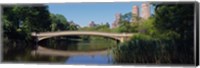 Bridge across a lake, Central Park, New York City, New York State, USA Fine Art Print