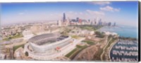 Aerial view of a stadium, Soldier Field, Chicago, Illinois Fine Art Print