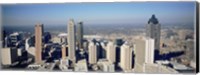 Aerial view of Atlanta skyscrapers, Georgia Fine Art Print