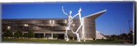 Dancers sculpture by Jonathan Borofsky in front of a building, Colorado Convention Center, Denver, Colorado Fine Art Print