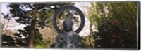 Statue of Buddha in a park, Japanese Tea Garden, Golden Gate Park, San Francisco, California, USA Fine Art Print