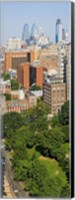 Skyscrapers in a city, Washington Square, Philadelphia, Philadelphia County, Pennsylvania, USA Fine Art Print