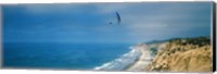 Paragliders over the coast, La Jolla, San Diego, California, USA Fine Art Print