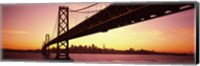Sunset over San Francisco Bay, San Francisco, California, USA Fine Art Print