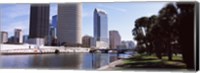 Buildings viewed from the riverside, Hillsborough River, University Of Tampa, Tampa, Hillsborough County, Florida, USA Fine Art Print