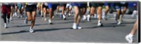 Low section view of people running in a marathon, Chicago Marathon, Chicago, Illinois Fine Art Print