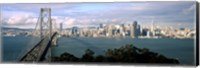 San Francisco skyline with Bay Bridge, California, USA Fine Art Print